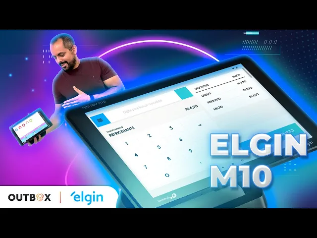 Vídeo Computador All in One 10 Polegadas Touch Screen Elgin POSGO M10 PRO - Octa Core 1.8GHz, 2GB, 16GB, Android 11 (com Impressora Térmica)