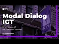 Modal Dialog IGT