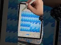 Seamless blue ocean wave pattern created in