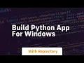 build python app for windows