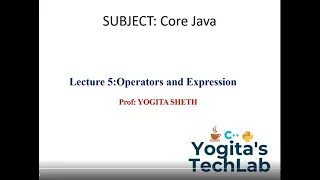 Operators Expression in JAVA