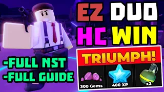 DUO Hardcore Triumph with No Special Towers Full Guide TDS Tower Defense Simulator