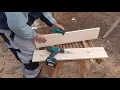 gluing wooden panel using dowels for alignment