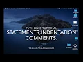 Python3 tutorial comments indentation statements Techie Programmer Nilesh Hadagi