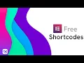 Elementor free shortcodes using Anywhere Elementor plugin