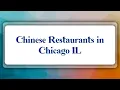 Top 10 Chinese Restaurants in Chicago IL