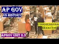 APGOV Unit 2 3 Congressional Behavior in USA AP GOV Politics