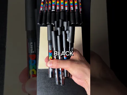 Drawing, But I can Only use the color black… (#shorts)