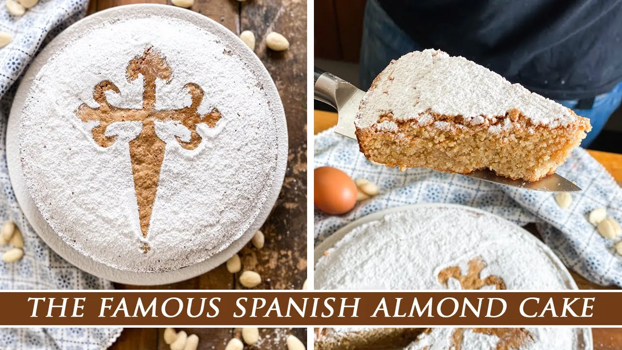 The One & Only Tarta de Santiago   The FAMOUS Spanish Almond Cake