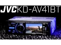JVC KD-AV41BT Single DIN DVD Bluetooth Receiver - Must See 3 Display