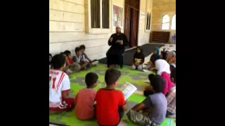 حلقات تعليم قرآن لأطفال اللاجئين السوريين في لبنان 