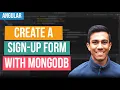 Create a sign-up form with Angular and MongoDB