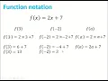 National 5 Maths-Function Notation