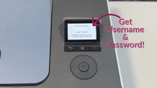 How to Find User Name and Password to Sign in to HP Color LaserJet Pro 3203dw
