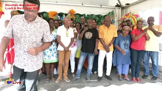 Résultats des parades Lundi et Mardi Gras 2026 en Guadeloupe