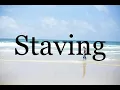 Download Lagu How To Pronounce Staving🌈🌈🌈🌈🌈🌈Pronunciation Of Staving