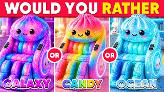 Would You Rather - Build Your Dream House 🏡 | GALAXY 🌌 vs COTTON CANDY 🍭 vs OCEAN 🌊 | Daily Quiz