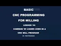 COMMON M-CODES USED IN A CNC MILL PROGRAM