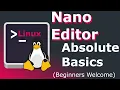 Nano Text Editor Basics pico - How to Use Nano on Linux Mac Beginners Guide on Ubuntu 20 04