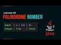 Palindrome Number in Java Tamil