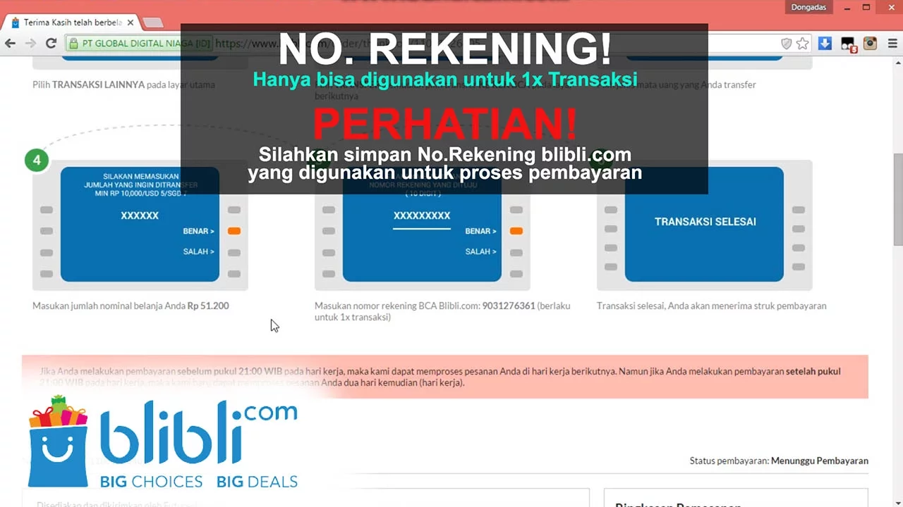 Cara menarik uang di blibli.com atau Blibli seller center