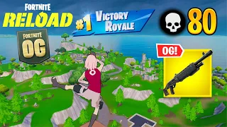Fortnite Reload 80 Kill Solo vs Squads Ranked Gameplay Keyboard Mouse