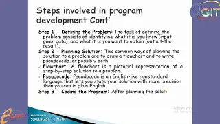 PROGRAM DEVELOPMENT - COMPUTER SCIENCE