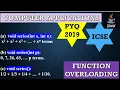 ICSE-2019-Function Overloading Functions and Constructor