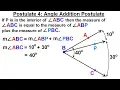 Geometry - Ch 2 Reasoning and Proofs 25 of 46 Postulate 4 Angle Addition