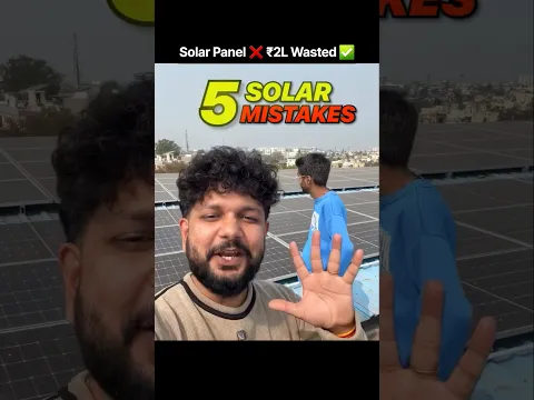 😱 In 5 Solar Panel Mistakes se Bacho 😰 #techplusgadgets #solarpanel #solarpanelsystem #cleansolar