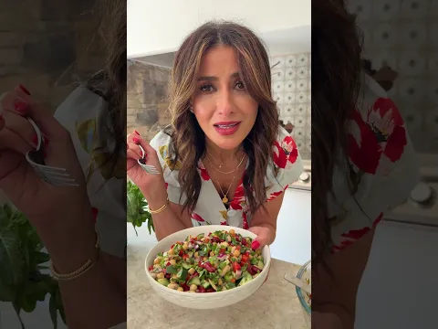 Mediterranean Three Bean Salad (Bean Salad Recipe) #beans