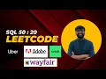 LeetCode 20 Monthly Transactions I Uber Adobe SQL Interview Question SQL 50