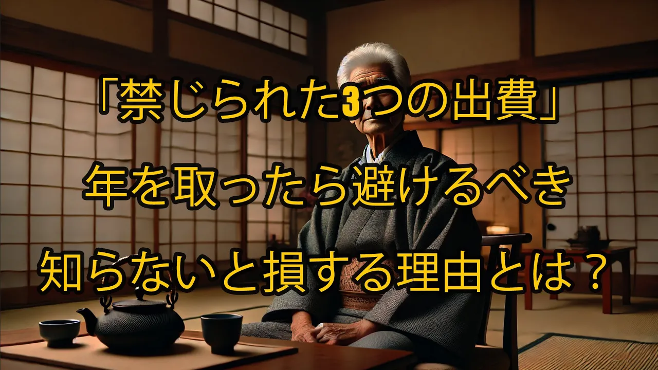 Outline Video 年を取ったら避けるべき「禁じられた3つの出費」—知らないと損する理由とは?
