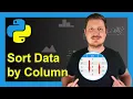 Sort pandas DataFrame by Column in Python Example How to Order Rows Apply sort - values Function