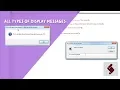 ExtendScript Tutorial All Types of Display Messages