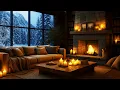 Lagu Cozy Winter Cabin Jazz ❄️ Soft Fireplace Crackles \u0026 Calm Snowfall for Deep Sleep