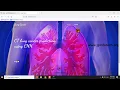 Lung Cancer Detection Using CNN Python Final Year Project
