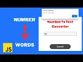 How to convert Numbers to using JS