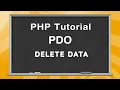 Php Pdo Delete Data In Database In Hindi Delete Data Pdo In Hindi Pdo Crud