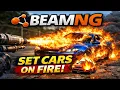 BeamNG LUA Tutorial Set Any Vehicle on Fire Using a Trigger Partial Emitter