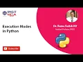 03 Sept 2020 Python Program Execution Modes