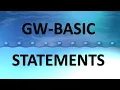 GW-BASIC STATEMENTS