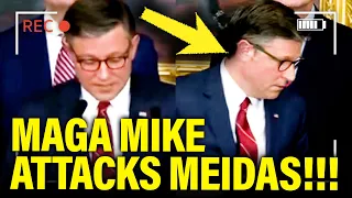 MAGA Mike ATTACKS Meidas OVER SOTU BOYCOTT and RUNS AWAY!!
