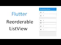 Flutter Reorderable ListView