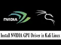 Install NVIDIA Drivers and CUDA Toolkit on Kali Linux Purple - GPU installation in Kali Linux