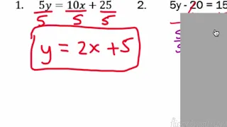Traditional Algebra 1 Solving for y FlippedMath 4 4