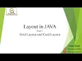 Layout in Java Grid Layout in Java Card Layout in Java Java Programming Hindi BitOxygen Academy