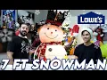 Unboxing the MASSIVE 7-Foot Snowman Christmas Decoration from Lowe s