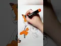 Coloring Judy and Nick from the cartoon Zootopia