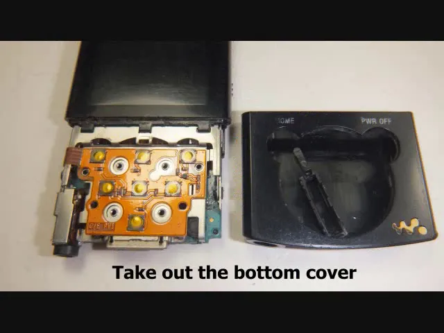 Download MP3 How to take apart a SONY Walkman NWZ-E443 NWZ-E444 NWZ-E445 and change battery